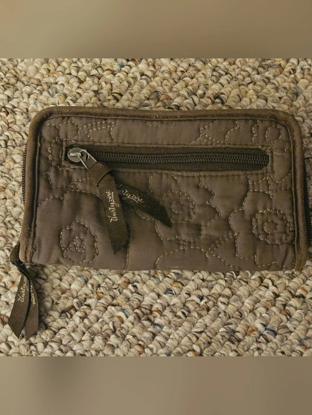 Thirty One Light Brown Quilted Wallet